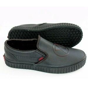 Vans marvel black widow slip on sneaker shoes